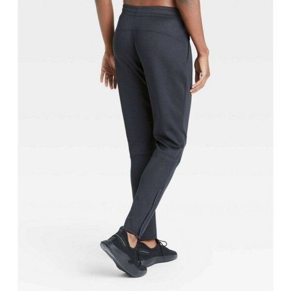All Motions Mens Jogger Pants Athletic Training M 32 34 Black Stretch Zipper NWT - Picture 1 of 7